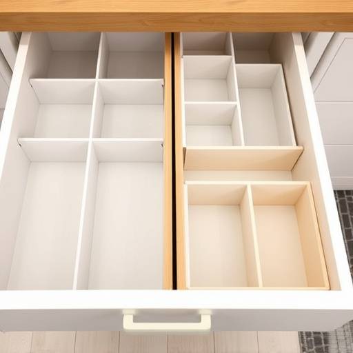 After: Drawers organized with dividers and dedicated spaces for each item, promoting easy access.